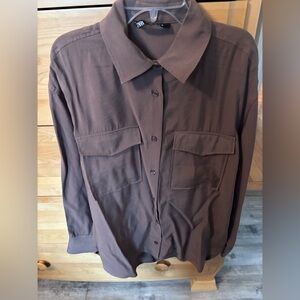 Zara women’s Chocolate Brown Shirt